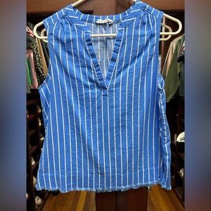 Carve Designs XS Dylan Tank Blue Striped